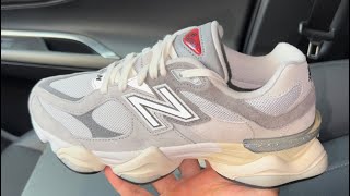 New Balance 9060 Rain Cloud Grey Shoes [upl. by Lladnew]