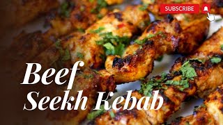 ഫ്രയിങ് പാനിൽ അടിപൊളി ബീഫ് കബാബ് ഉണ്ടാക്കാം  Perfect Arabic Seekh Kebab  Beef Seekh [upl. by Latnahs143]