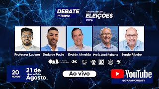 DEBATE CARAPICUIBA TV  ELEIÇÕES 2024 [upl. by Mayap169]