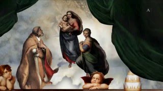 Raphael  Sistine Madonna  Animated Painting [upl. by Mulac]