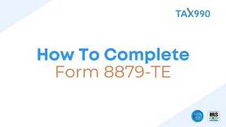 How To Complete Form 8879 With Tax990com [upl. by Rikki]