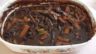 TRADITIONAL BRITISH BEEF STEW IN RED WINE  STAVROS KITCHEN  BRITISH CUISINE [upl. by Maddis]