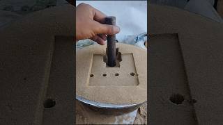 satisfying pottery experiment ceramic crushing diypottery فن من صهر المعادن صب [upl. by Kentigera]