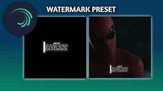 FREE WATERMARK PRESET LOOK LIKE AE [upl. by Owen67]