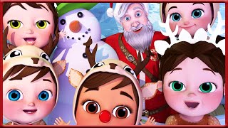 Rudolph The RedNosed Reindeer  Nursery Rhymes amp Kids Songs Banana Cartoon  Live Action Shows [upl. by Mond345]