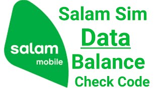 How To Check Salam Sim Internet Balance  Salam Data Balance Check Code  Salam MB CHECK [upl. by Enelhtak]