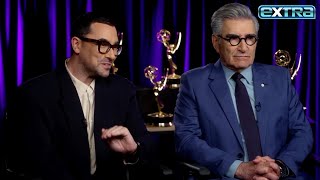 Emmys 2024 Hosts Eugene amp Dan Levy’s ADVICE for Winners’ Speeches [upl. by Ekaterina]