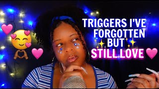 ASMR triggers Ive forgotten about but still LOVE 🫶🏽💕✨so tingly♡🌸✨ [upl. by Map]