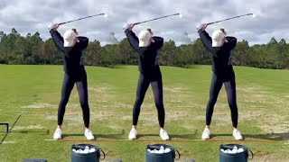 NELLY KORDA GOLF SWING  SLOW MOTION [upl. by Vedi]