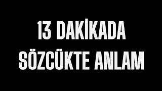 1 13 DAKİKADA SÖZCÜKTE ANLAM tyt türkçe 2025 [upl. by Orville339]