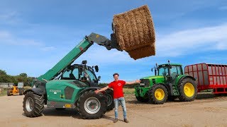 Driving The New German Built KRAMER Kt447 TeleHandler [upl. by Aicemed774]