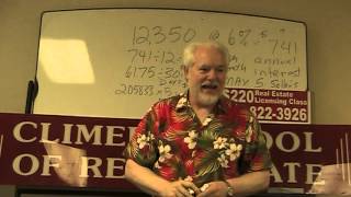 Ron Climer teaches Florida Real Estate Exam Math Interest Proration With The 360 Day Method [upl. by Ratha]