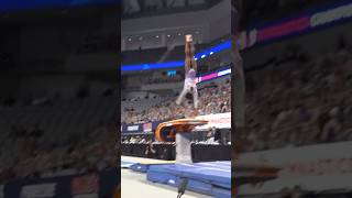 Simone Biles STUCK Vault from 2021 US National Championships 🤩🇺🇸 [upl. by Enale]