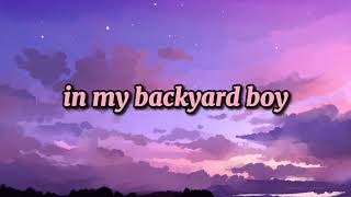 Mashup BACKYARD BOY X SOFIA X MAD AT DISNEY X PUT YOUR RECORDS ON X WRAP ME IN PLASTICLyrics Video [upl. by Auerbach886]