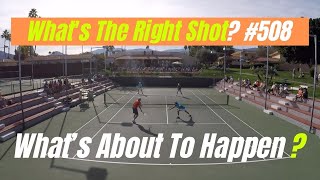 Tennis Doubles 2 Part ANTICIPATION Whats about to happen Whats The Right Shot  508 [upl. by Wehrle]