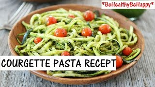 COURGETTE SPAGHETTI RECEPT IN 5 MINUTEN🥗 [upl. by Nasah]