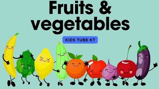 Fruits and vegetables vocabulary  kids tube kt [upl. by Dorion]