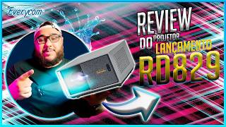 EVERYCOM RD829 Mostrando Tudo Que o PROJETOR Promote Review Completo [upl. by Suzetta]