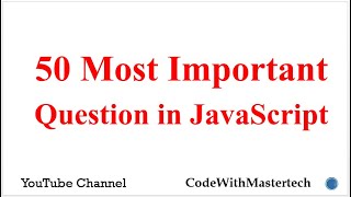 Top 50 JavaScript MCQs Questions and Answers English and Hindi Language [upl. by Goldshlag]