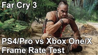 Far Cry 3 Classic Edition PS4 vs Xbox One vs PS4 Pro vs Xbox One X Frame Rate Comparison [upl. by Amak]