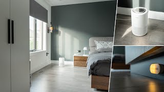 Modern Minimalistic Smart Bedroom ft Ikea Pax  Creating My Perfect Sleep [upl. by Casey]