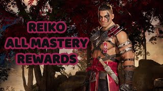 REIKO All Mastery Rewards  Mortal Kombat 1 [upl. by Wilkinson354]