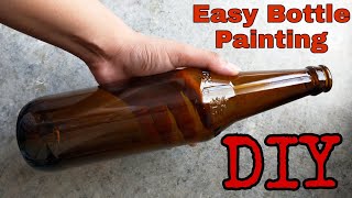 My First Bottle Art Easy Bottle Painting Ideas DIY Bottle Craft  Jyoshita Ghate [upl. by Yekram]