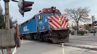 Outbound Metra Train 2025 With 2 Decorated Nippon Cars At LaGrange Road On October 12 2024 [upl. by Slosberg]