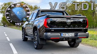 NEW VW Amarok V6 TDI 241 hp 0194 kmh acceleration🏁 [upl. by Illac]