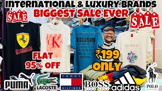 International amp Luxury Brands 🔥  ₹199 Me TshirtsPoloneckJeans  Branded Clothes in Mumbai [upl. by Enayd624]