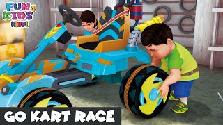 Go Kart Race  Shiva  Episode 46  Fun 4 Kids  Hindi  Super Action Best Cartoon [upl. by Areval]