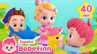 Tiburón Bebé🦈 ¿Dónde Estás🔎  Las Mejores Canciones Infantiles  Bebefinn en español [upl. by Elleirad]