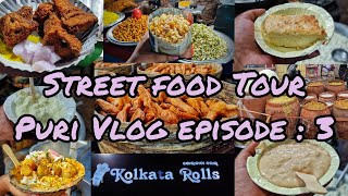 Puri Episode  4 I Puri Food Tour I Chena podo  khaja  fried fish amp more I puri foodtour vlog [upl. by Fayola]