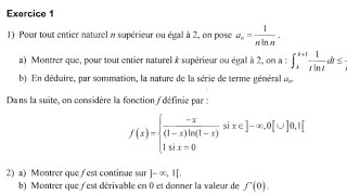 Révision prépa Hec  Series intégrales convergentes et continuité [upl. by Bar]