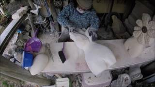 Making a Limestone sculpture tutorialcarving stone sculpture from start to finish [upl. by Nivaj]