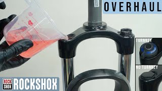 RockShox Fork  Overhaul Rebuild Self maintenance at home [upl. by Archle]