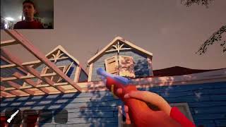 PLAYING HELLO NEIGHBOR ALPHA 1 AND 2 gradykrafty [upl. by Esirahs]