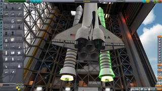 Realism Overhaul in KSP 181  Space Shuttle Installation Assembly and Launch Tutorial [upl. by Wanyen]