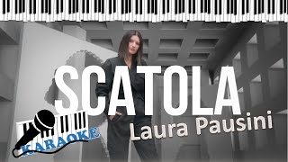 Laura Pausini Scatola Karaoke Base al piano con testo [upl. by Town914]