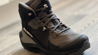 SALOMON ELIXIR MID GTX BOOTS QUICK LOOK [upl. by Almeeta]