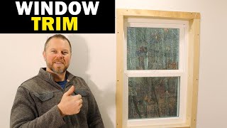 Trim out a Window Inside  Build a 20x30 Workshop [upl. by Anrat176]