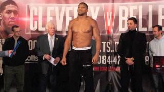 ANTHONY JOSHUA v MICHAEL SPROTT  OFFICAL WEIGH IN FROM LIVERPOOL  CLEVERLY v BELLEW 2 [upl. by Gayelord]