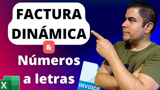 Cómo crear una Factura dinámica y Convertir de Números a Letras en Excel usando Fórmulas y Macros [upl. by Lenee]