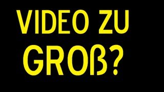 Video komprimierenVideo verkleinern  Wie verkleinere ich Videos [upl. by Anauqaj]