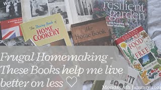 Frugal Homemaking Books New amp Old  1940s rations amp Living more on less ♡ UK [upl. by Hairym]