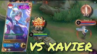 LUNOX GAMEPLAY VS XAVIER IN MID LANE  ROAD TO MYTHIC 5  LUNOX BEST BUILD 2022  MOBILE LEGENDS [upl. by Ciri]