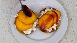 Peach Buzz Bagel Sandwich [upl. by Agn]