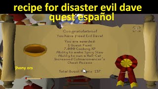 RFD evil dave OSRS español 2024 [upl. by Htebzil]