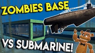 SUBMARINE VS ZOMBIE APOCALYPSE BASE  Garrys Mod Gameplay  Gmod Submarine Building [upl. by Kaylil]