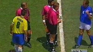 Franco Baresi vs Brazil  World Cup Usa 94  Commento di Bruno Pizzul [upl. by Eiramyllek]